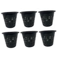 thumbnail image 3 of GROWTH TANK 6 Pcs Pots pour Orchidées Semis Pépinière Rempotage Léger Patio Respirant 14cm Rond Noir, 3 of 9