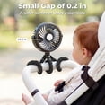thumbnail image 3 of Stroller Fan Clearance Under $10, Ba*by Travel Essentials for Beach, Ba*by Showers Gifts Registry Search, Rechargeable Clip On Fan for Car Seat Wagon Crib Bike Treadmill, 3 of 9
