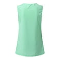 thumbnail image 7 of USSUMA Summer Tops for Women Trendy V Neck Sleeveless Dressy Shirts Blouses Flowy Pleated Tank Camis Women's Tops Summer 2022 Basic Solid Color Casual Tshirts Tunic Plus, 7 of 7