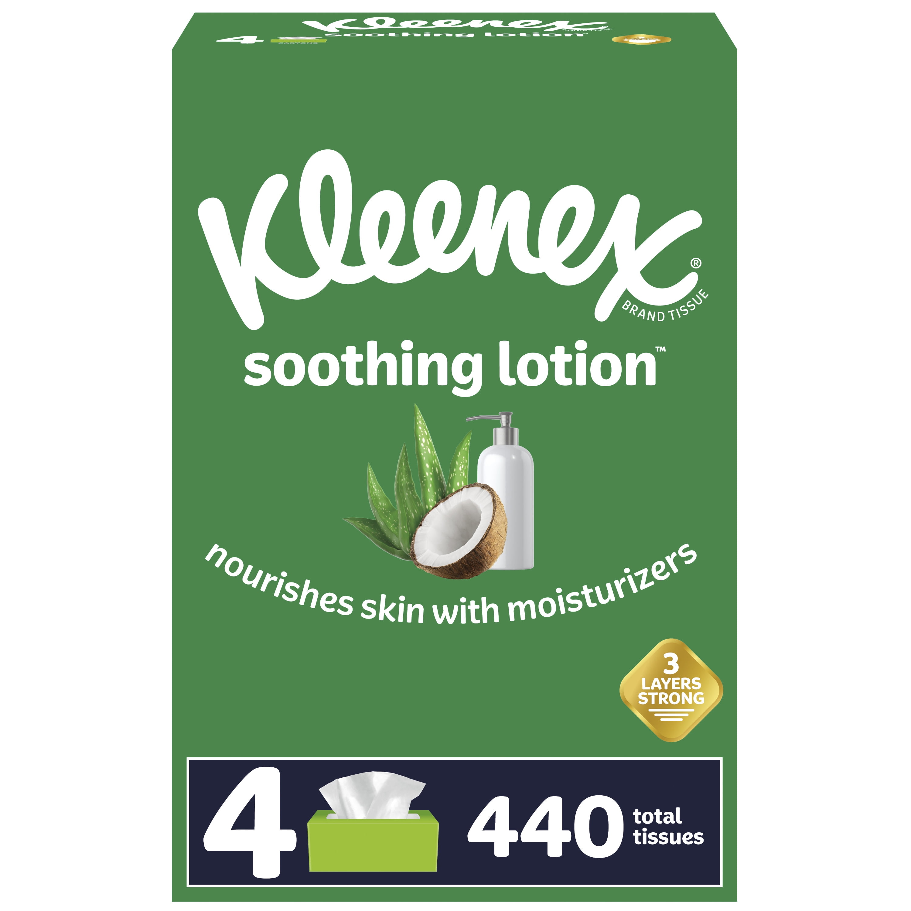 Kleenex Facial Tissues with Lotion (120-ct)-23012