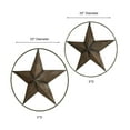 thumbnail image 3 of Longmire Star Bronze Metal Wall Art Decor Sculpture Set of Two, 3 of 4