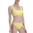 thumbnail image 4 of High Waisted Bikini Sets For Women, Beautiful Daisies Flowers Swimsuits Tummy Control, Two Pieces Bathing Suit, 4 of 8