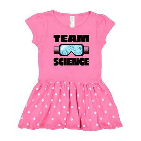 

Inktastic Team Science Goggles Gift Toddler Girl Dress