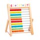 thumbnail image 5 of Juguete de aprendizaje de matemáticas preescolar, ábaco de marco de madera de 10 filas con cuentas multicolores, palitos de conteo, tarjetas de números y alfabeto, 5 of 5