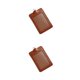thumbnail image 4 of Tholdsy 10 piezas de funda para tarjeta de identificación, carcasa protectora informal de negocios, funda para tarjetas de autobús Vertical/Marrón 2piezas, 4 of 6