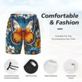 thumbnail image 3 of Fotbe Spring Butterfly Flowers Traje de Baño para Hombre – Shorts de Natación de Secado Rápido con Forro y Bolsillos-Large, 3 of 6