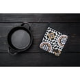 thumbnail image 3 of 4-Piece Mosaic Kitchen Set: Black Apron, Oven Mitt, Towel and Pot Holder - Tile-Inspired Design for Stylish Kitchens - Ideal for Cooking Enthusiasts, 3 of 6