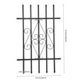 thumbnail image 2 of 2 PCS Black Rectangular Window Bar Guard Window Security Bars Sturdy Window Guard 24*36 For Home, 2 of 19