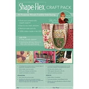 C&T Publishing 418580 Shape-Flex Craft Pack All-Purpose Woven Fusible Interfacing-20 in. x 45 in. 1-Pkg