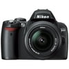 Nikon D40 6.1 Megapixel Digital SLR Camera with Lens, 0.71", 2.17", Black