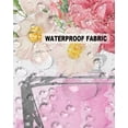 thumbnail image 5 of Pack of 2 Outdoor Pillow Covers, Watercolor Flowers Perfume Bottle Waterproof Square Throw Pillowcase Cushion Decorative Pillow Covers for Couch Patio Tent, 18x18 in, 5 of 6
