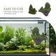 thumbnail image 5 of ColoMX Adornos para acuario con vista a la montaña de 2 piezas, grandes decoraciones de paisajismo de roca para pecera, agujero de árbol, puente, decoración para acuario, 5 of 7