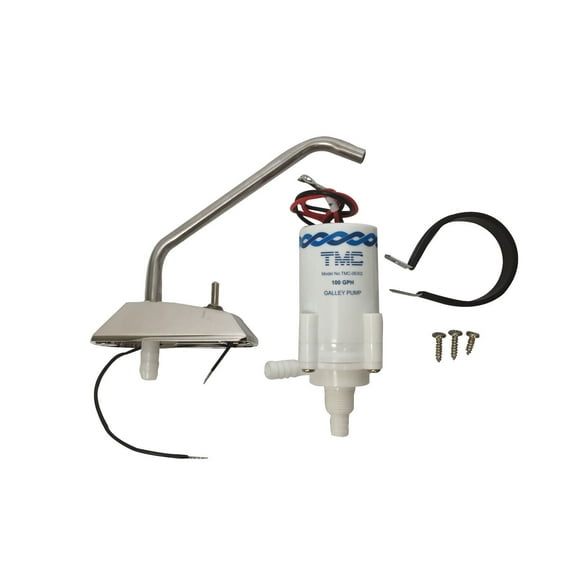 Pactrade Marine TMC Electric Galley Pump Set 12V 100GPH Pontoon Boat Caravan RV