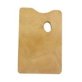 thumbnail image 4 of CATIEBYE 1Pack Thumb-hole Comfort Square Shaped Palette for Painting Colour Mixing Tray Artists Use Khaki 9.8x11.8in, 4 of 8