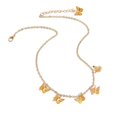 thumbnail image 4 of Collar con colgante de mariposa para mujer, Gargantilla con dije de mariposas, Luna y estrella, joyería de moda Bohemia, regalo, 4 of 5