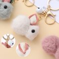 thumbnail image 4 of 3 Pcs Lovely Rabbit Pendant Keychains Cartoon Bag Pendants Hanging Ornaments, 4 of 8