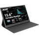 thumbnail image 3 of Acer PM161Q Bbmiuux 15.6 Full HD 1920 x 1080 IPS Business Slim Portable Monitor | AMD FreeSync | External Monitor for Laptop PC Mac I Two 1W Speakers | 2 - USB 3.1 Type-C Ports & 1 - Mini HDMI, 3 of 5