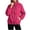 Hot Pink, variant on Women's Cropped Windbreaker Jackets Hooded Full Zip Bomber Windbreaker Lightweight Water Resistant Hiking Jogging Commute Jacket White S