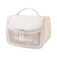 thumbnail image 2 of Latrodar Translucent Cosmetic Bag, Cosmetic Bag Set Frosted Translucent PVC With Zipper Handle Portable Travel Bag, Hangable And Handy Cosmetic Bag White Saf, 2 of 5