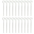 thumbnail image 1 of Pinchos de acero inoxidable 20pcs Barbacoa Aguja de barbacoa Palitos de asado (Plata), 1 of 5