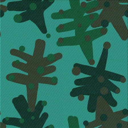 

Ahgly Company Indoor Square Patterned Deep Teal Green Area Rugs 8 Square