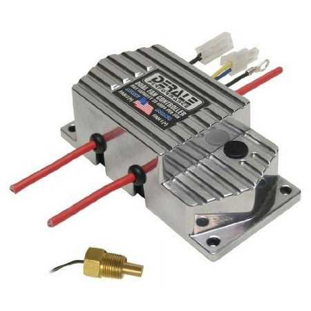 Derale 16789 High Amperage Dual Fan Controller with 3/8  NPT Thread In Probe
