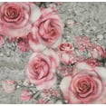 thumbnail image 4 of oneOone Cotton Poplin Twill Peach Fabric Leaves & Rose Floral Diy Clothing Quilting Fabric Print Fabric By Yard 56 Inch Wide, 4 of 4