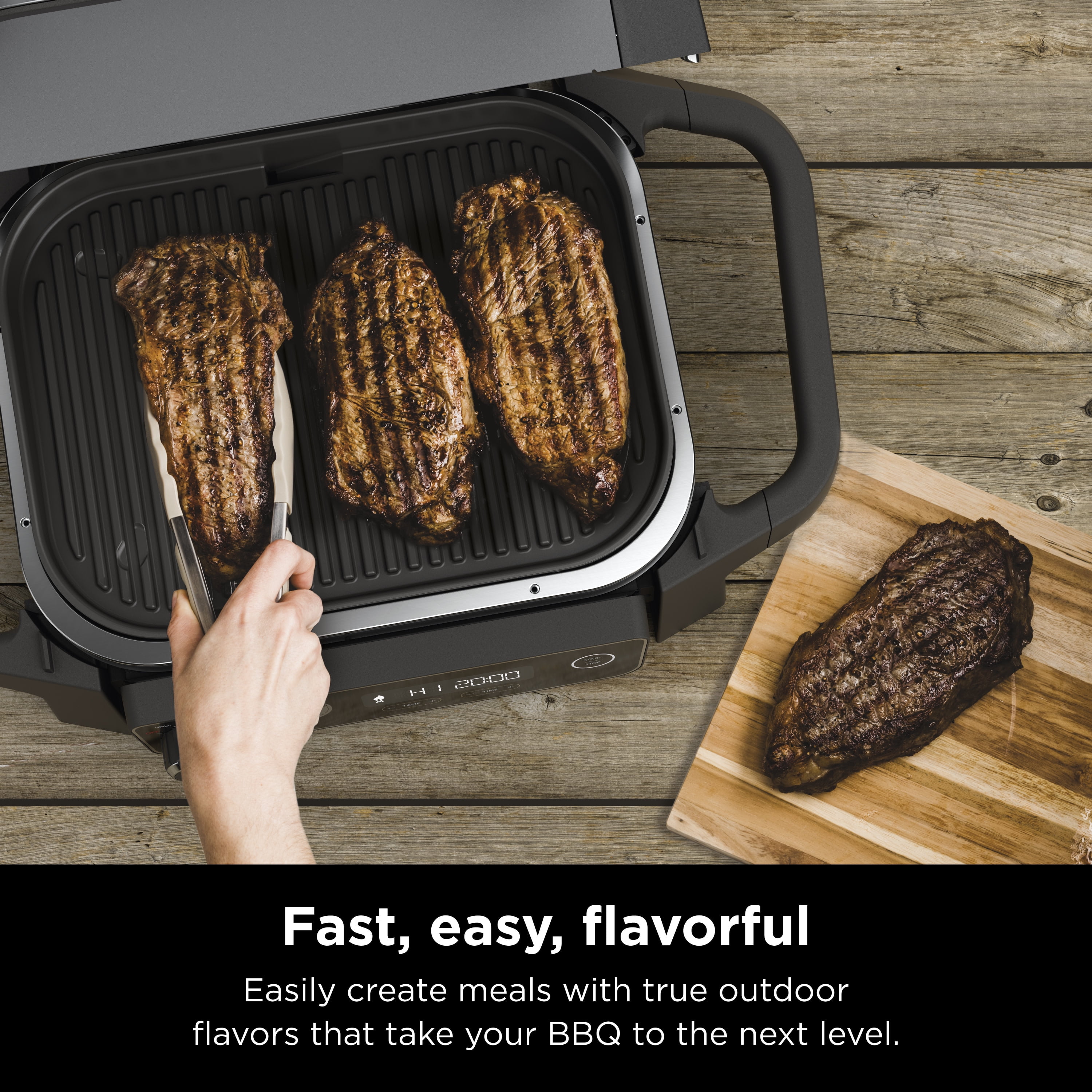 Ninja® Foodi® XL Pro Grill & Griddle  🧑‍🍳 Grill masters, assemble.👨‍🍳  Get to know the ultimate grilling machine: the Ninja® Foodi® XL Pro Grill &  Griddle. It can sear, sizzle, and