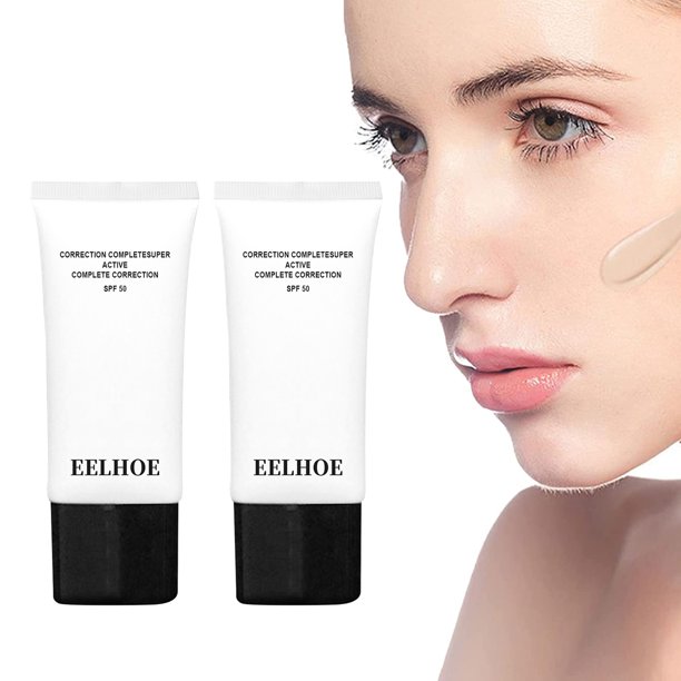 Skin Tone Adjusting CC Cream SPF 50, Colour Correcting Self Adjusting for Mature Skin (2 CC