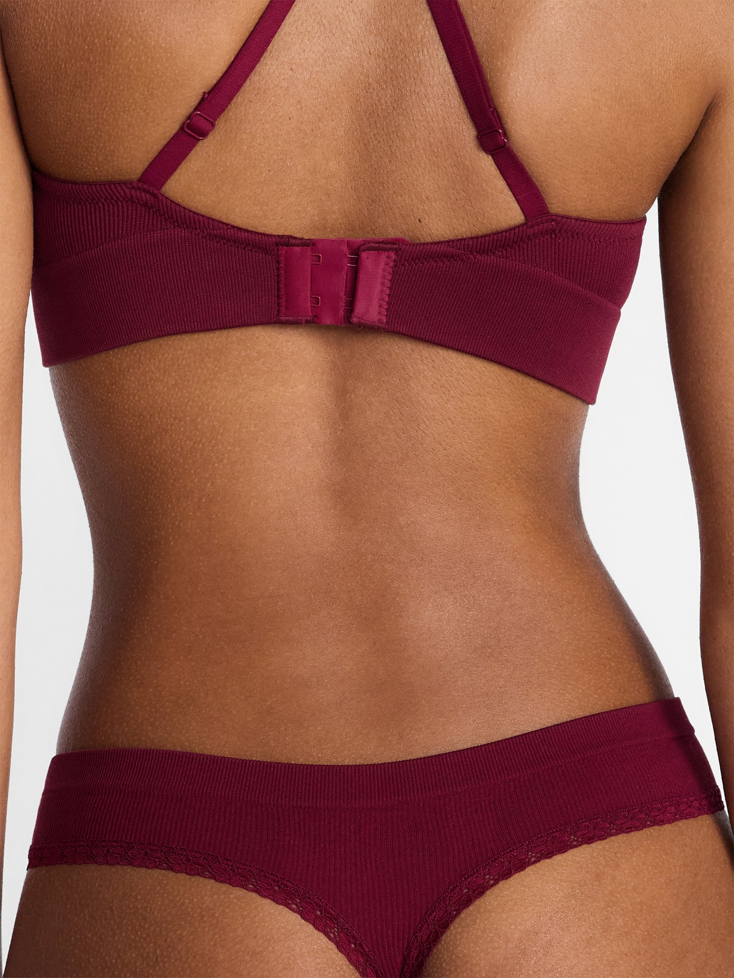 No Boundaries Seamless Thong Panties, 3 Pack, Women's XS-XXXL