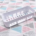 thumbnail image 3 of 2Pcs Non Perforating Adhesive Paste Bathroom Shelving Storage Rack Hooks for Kitchen White, 3 of 4
