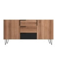 thumbnail image 4 of Manhattan Comfort Beekman 4 Shelves Engineered Wood Sideboard in Brown/Black, 4 of 7