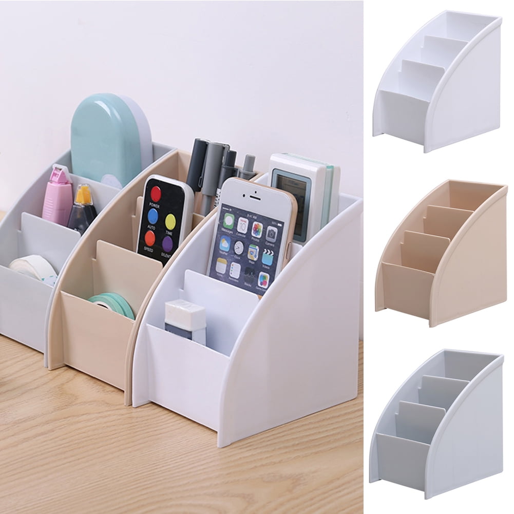 Paperclip Storage Sticky Note Tray Phone Stand WELLAND Wooden Desk Organizer with Adjustable Pen Holder Wooden Desktop Organization and Office Accessories Caddy Pencil Cup 