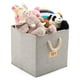 thumbnail image 4 of Elegante diseño, cubo multiusos, cubos de tela plegables para guardar cosas en el armario del hogar, material de primera calidad y asas resistentes, compatible con estantería Kallax, gris, juego de 2, 4 of 5
