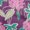 Purple, variant on oneOone Polyester Spandex Black Fabric Abstract Tropical Floral Dress Material Fabric Print Fabric By The Yard 56 Inch Wide