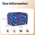 thumbnail image 5 of Yiaed Nautical Animals Print Two Slice Bread Machine Cover, Universal Size Kitchen Appliance Cover for Bread Machine,Bread Machine Cover, 5 of 7