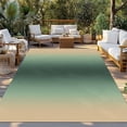thumbnail image 2 of Green Yellow Ombre Outdoor Rug for Patio/Deck/Porch, Non-Slip Large Area Rug 3 x 5 Ft, Farmhouse Modern Gradient Art Indoor Outdoor Rugs Washable Area Rugs, Reversible Camping Rug Carpet Runner, 2 of 8