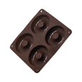 thumbnail image 2 of 4 Grid Mold Chocolate Desert Handmade Baking Tools Cake Fondant Decoration Making Donut Mould Pancake Muffins Kitchen Coffee Color, 2 of 9