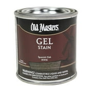 1/2 pt Old Masters 81416 Spanish Oak Gel Stain Oil-Based Stain