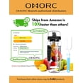 thumbnail image 2 of Botella de agua con infusor de frutas deportivas de 32 onzas, tapa abatible y empuñaduras dobles antideslizantes, botella de agua con infusor sin BPA, recetas gratis y un cepillo de limpieza de regalo, ideal para su oficina y hogar Sailing Electrónica, 2 of 6