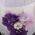 thumbnail image 3 of Colección de Caja Almohada de s Cojín de Sortija de Casamiento Cuenta Lentejue Flor de Raso Púrpura Yotijar Juego de cesta de flores, 3 of 10