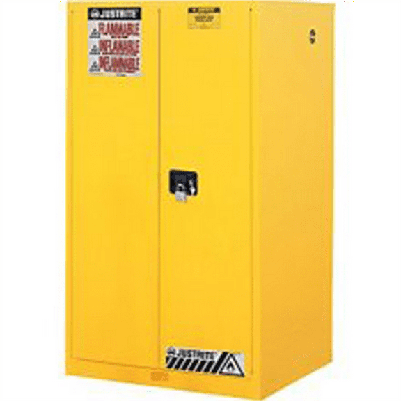Justrite 896000 60 GALLON CABINET MANUALDOOR YELLOW