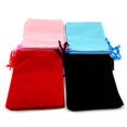 thumbnail image 4 of 2-4 pieces 50Pcs Soft Velvet Drawstring Pouch Wedding Favor Pouch / Gift Bag 2 Pcs, 4 of 10