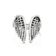 thumbnail image 1 of Anillos de corazón negro con alas de Ángel Retro para mujer, anillos abiertos de doble corazón con recorte de circonita de cristal degradado a la moda, regalo de joyería para dedo Tan Jianjun  unisex, 1 of 2