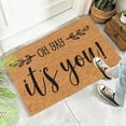 thumbnail image 5 of Waterproof Coir Mats Outdoor Door Mat Inside Summer Rug Outdoor Low-Profile Non-Slip Front Welcome Mat Perfect for Front Door and Entryway Outdoor and Indoor, 16x24 Inch OH yAy it's you!, 5 of 5