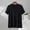 Black1, variant on Men's Modal Blend Short Sleeve V-Neck Solid Color Comfortable Casual Top – 20% Modal, 40% Cotton, 40% Polyester S-5XL