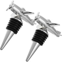 Soimiss Airtight Silicone Wine Stoppers 2pcs Plane Shape Bottle Plugs