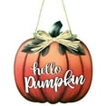 thumbnail image 1 of Pumpkin Door Plate Cartoon Door Hanger Sign for Home Decoration (White), 1 of 8