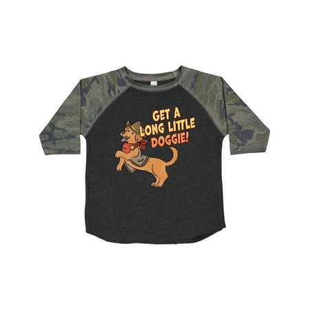 

Inktastic Get a Long Little Doggie Cute Dachshund Sheriff Gift Toddler Boy or Toddler Girl T-Shirt