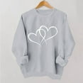 thumbnail image 2 of zbxnLI Womens Pullover Sweatshirts Valentine's Day Tops Crew Neck Long Sleeve Sweatshirt Fashion Spring Outfits, 2 of 6
